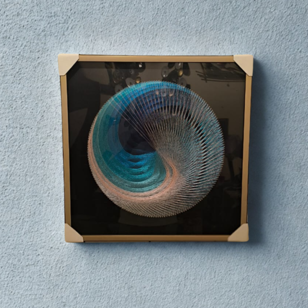 Abstract Thread Art Aluminium Frame 24"X24" Painting
