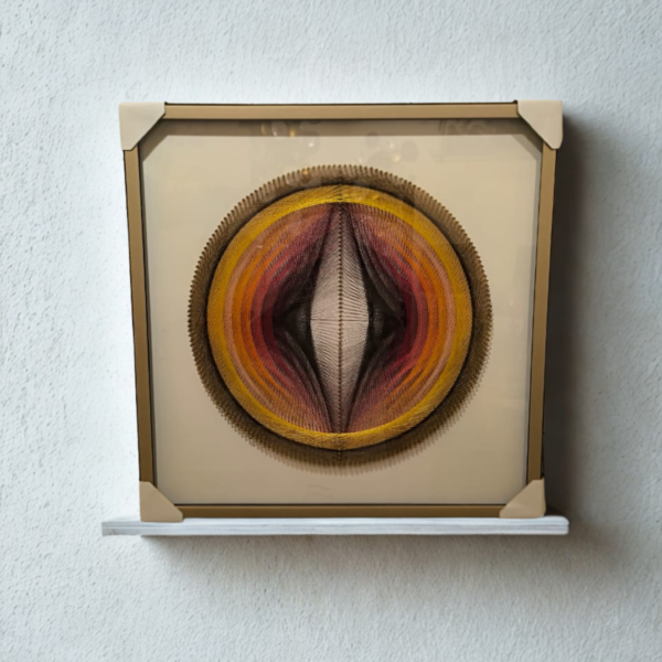 Abstract Thread Art Aluminium Frame 24"X24" Painting