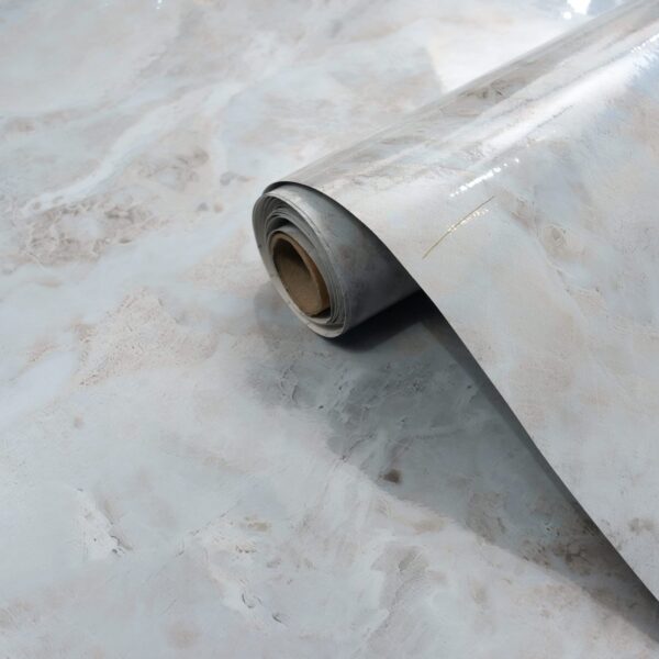 Smooth Abstract Stone Touch Grey Marble Design Self Adhesive  Wallpaper