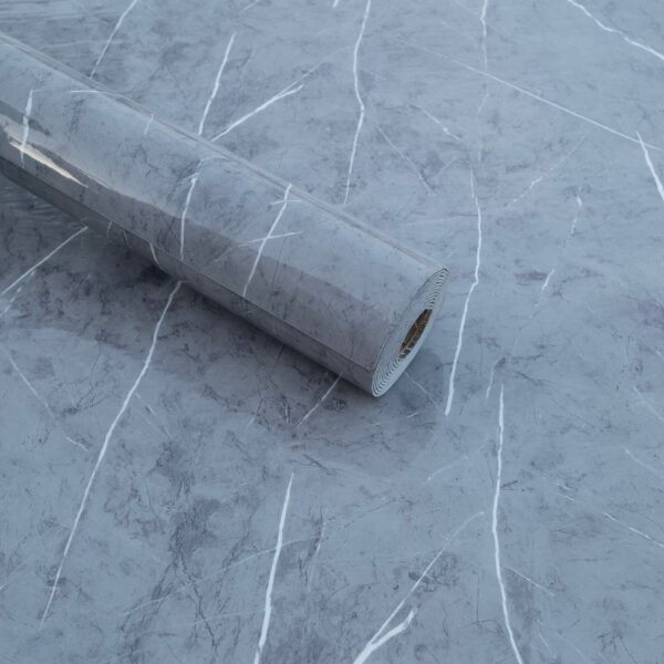 Dark Grey Self Adhesive UV Marble Foam Sheet 10X4 Stone Touch