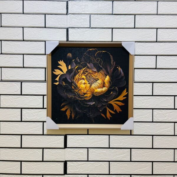 3d mysterious Flower 18"X18" Aluminum Frame Canvas Painting