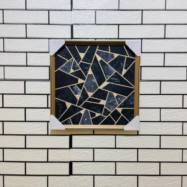 Absract Geometrical Modern Art 18"X18" Aluminium Frame Embossed Canvas Painting